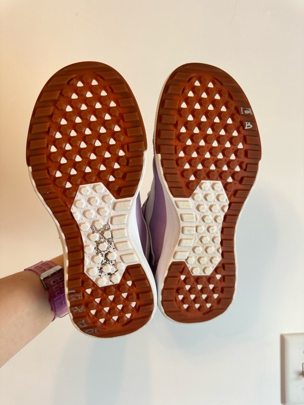 Vans Women’s Lilac Suede Low-Top Sneakers with White Stripe - Picture 3 of 7